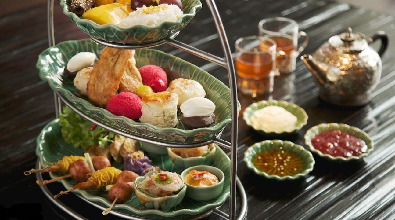 苏梅岛悦榕庄酒店下午茶banyantreeafternoontea双人下午茶传统英式