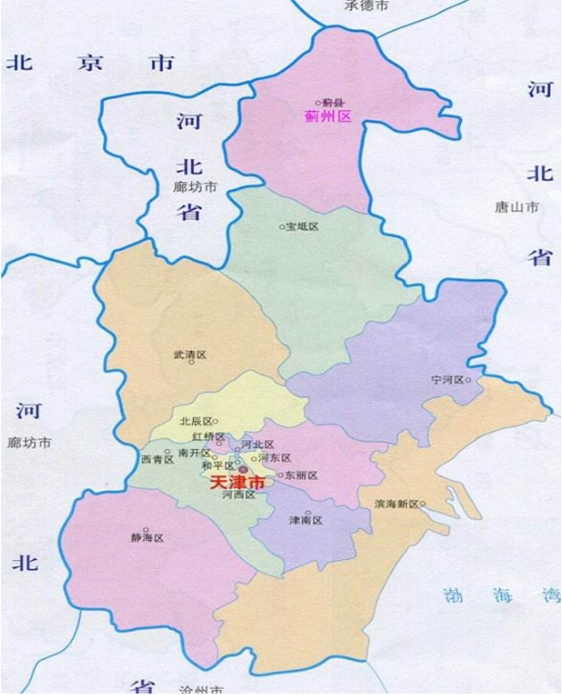 天津市放大地图图片