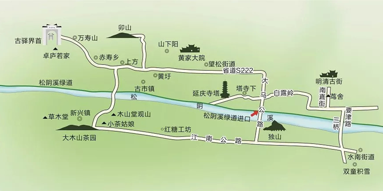 松阳景点地图图片