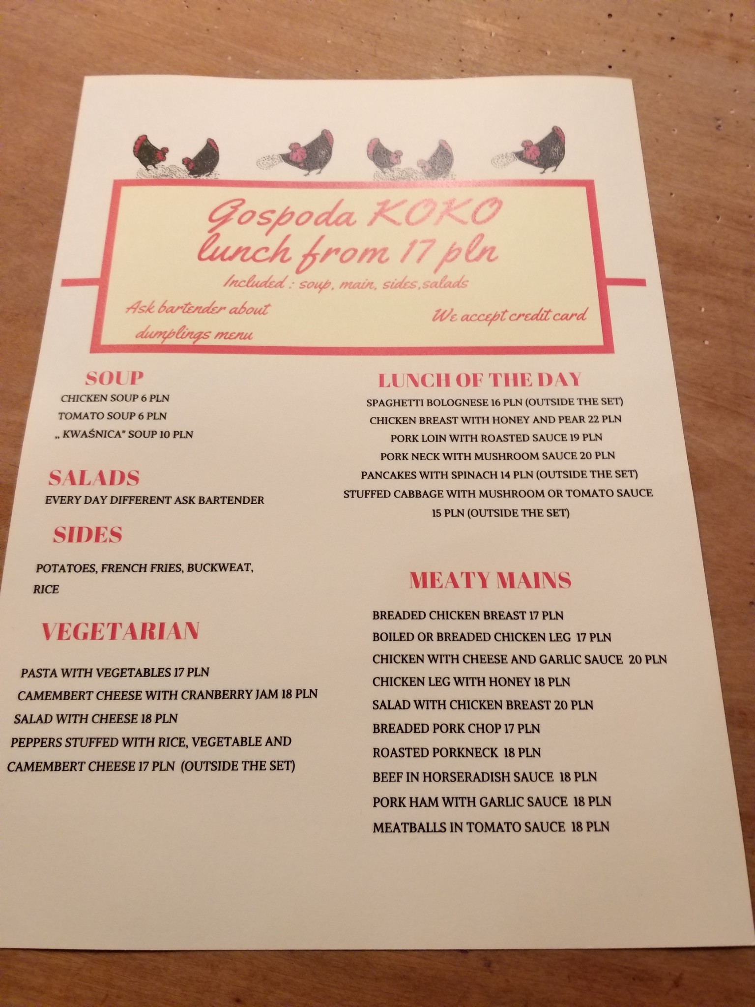 小波兰省美食-Gospoda Koko