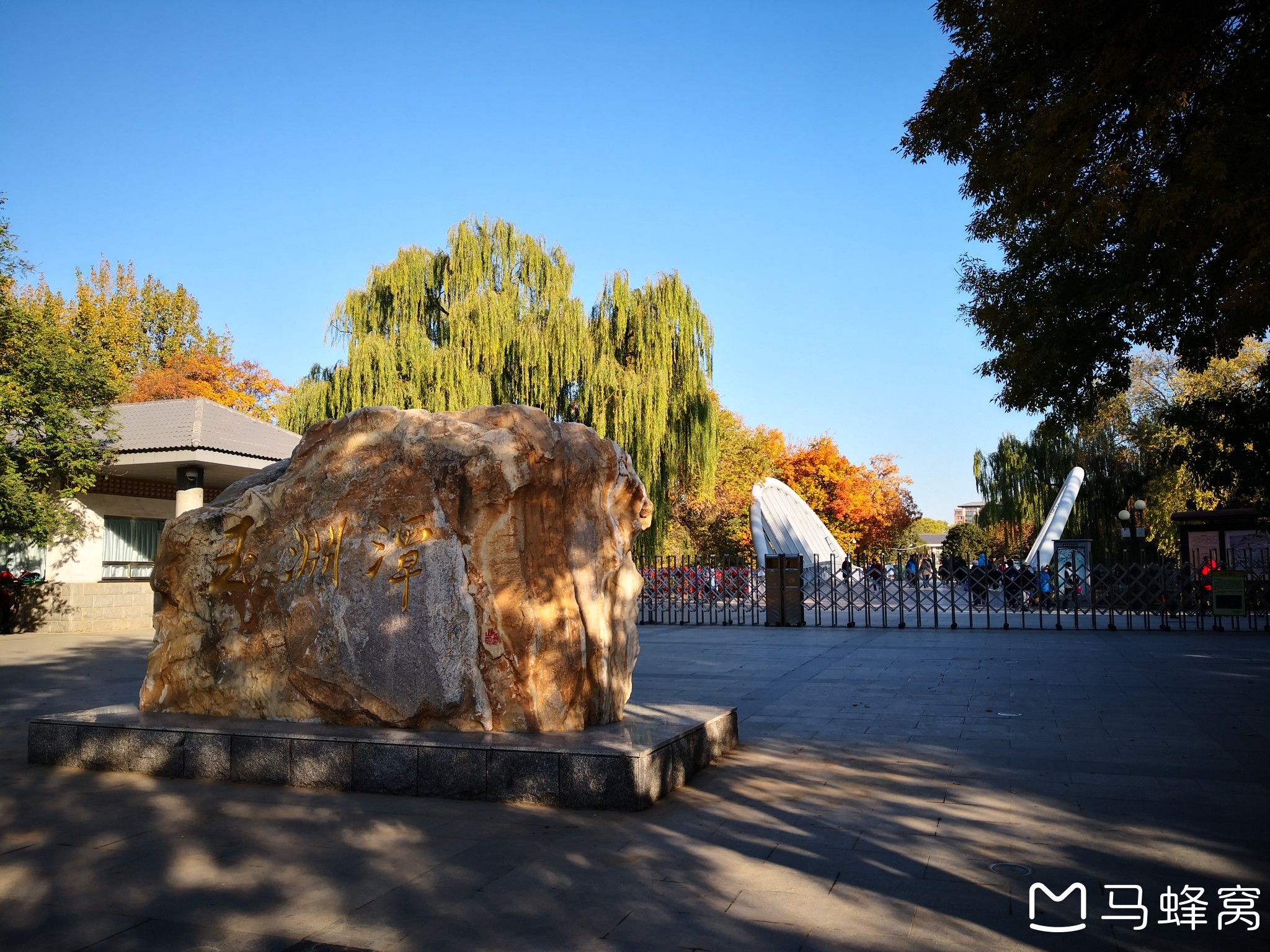 10月31日早晨北京玉渊潭公园的美丽景色