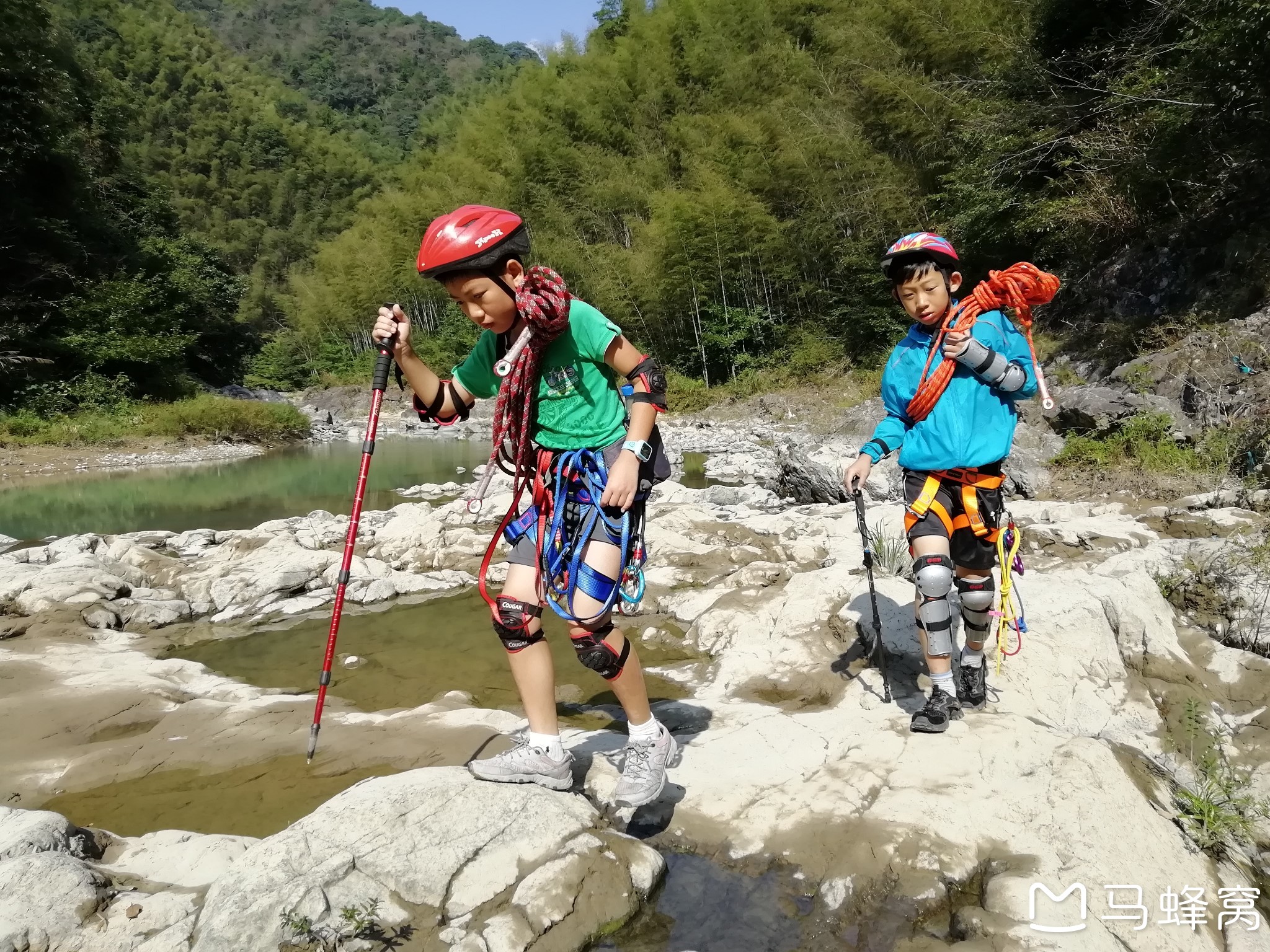 初秋的浙东大峡谷-记小子的清水溪岩降,溯溪探险之旅_游记