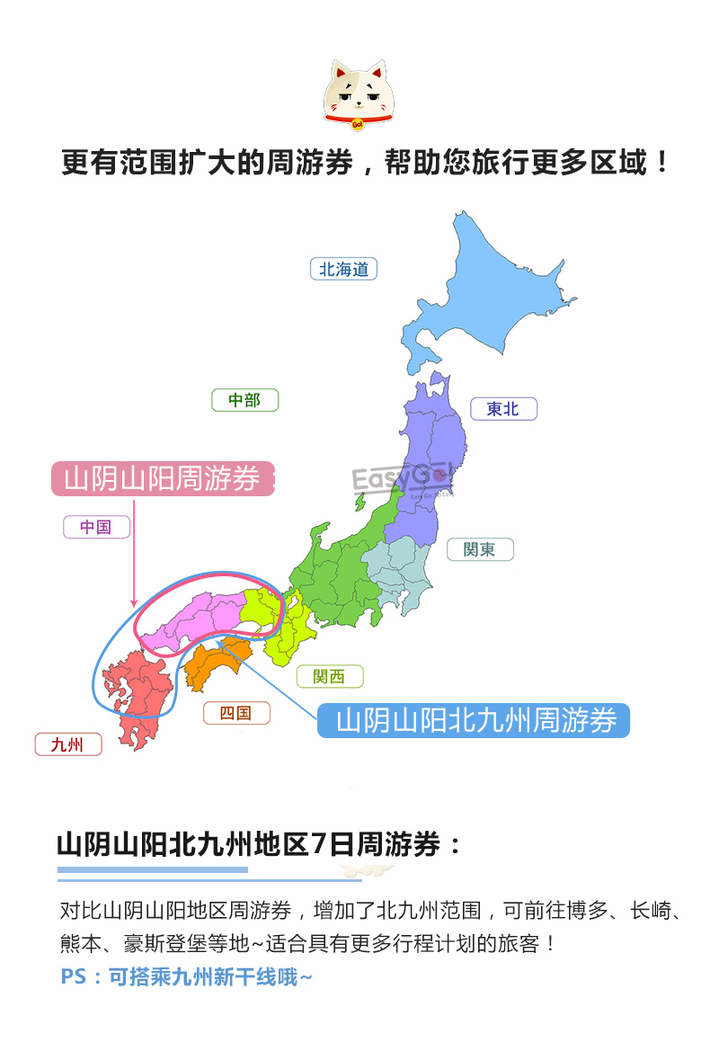 大阪京都神戶·jrpass西日本 山陰 山陽地區鐵路7日周遊券(順豐包郵