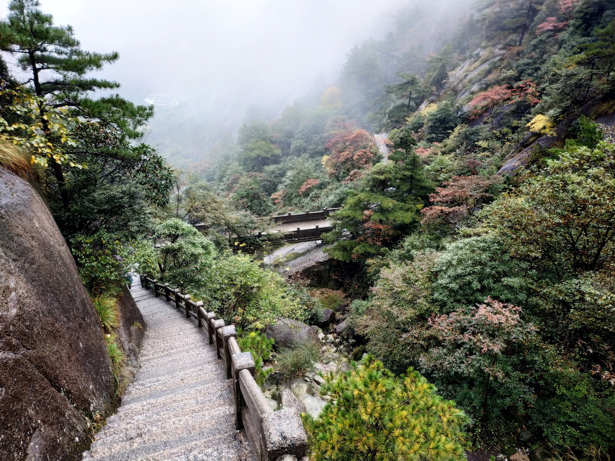 金秋十月徒步游黄山——从云谷寺上山从天都峰下山的全过程