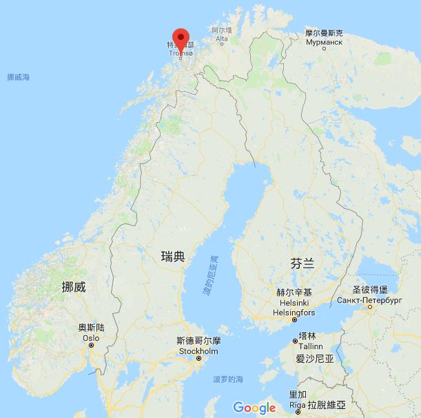 挪威地图高清中文版图片