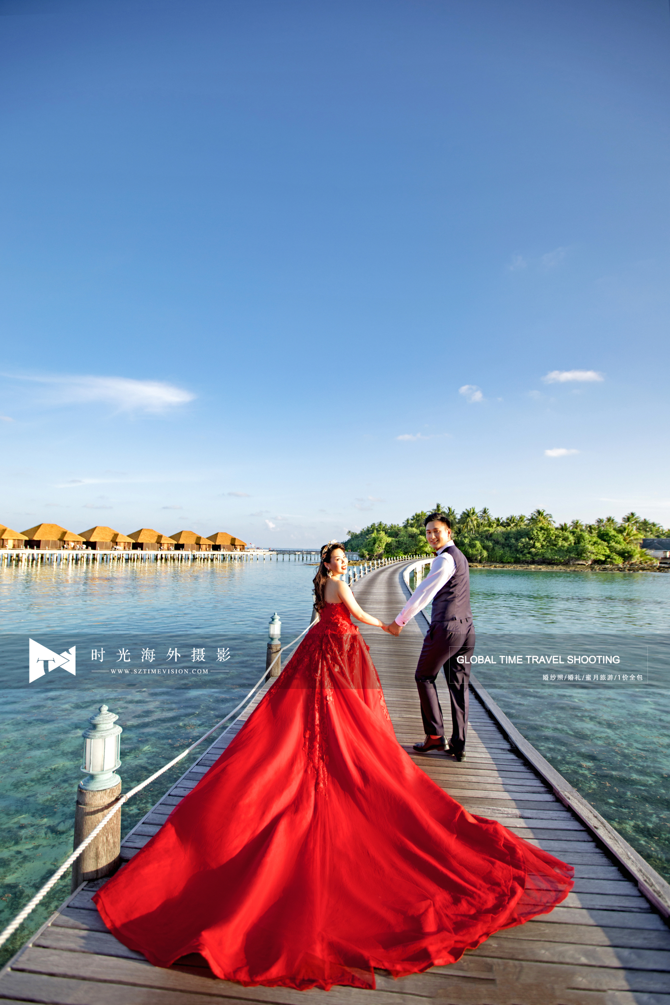 梦想已久的马尔代夫蜜月旅,内附超美婚纱照