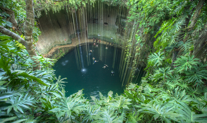 墨西哥坎昆奇琴伊察玛雅遗迹天坑一日游双语精品小团酒店接送自助午餐