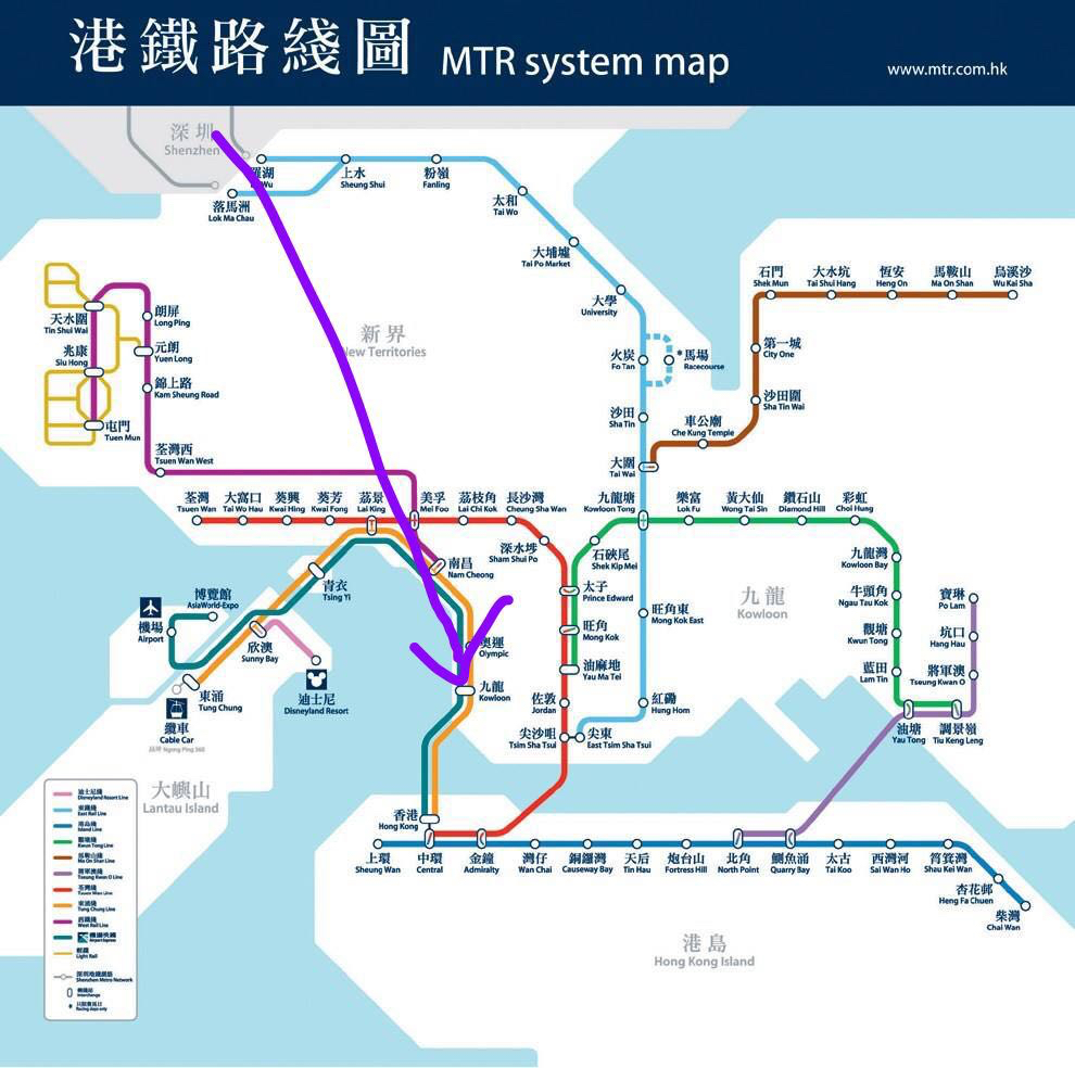 香港西铁线线路图图片