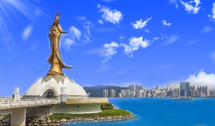 珠澳海湾游船游澳门港珠澳大桥横琴金融岛珠海会展中心