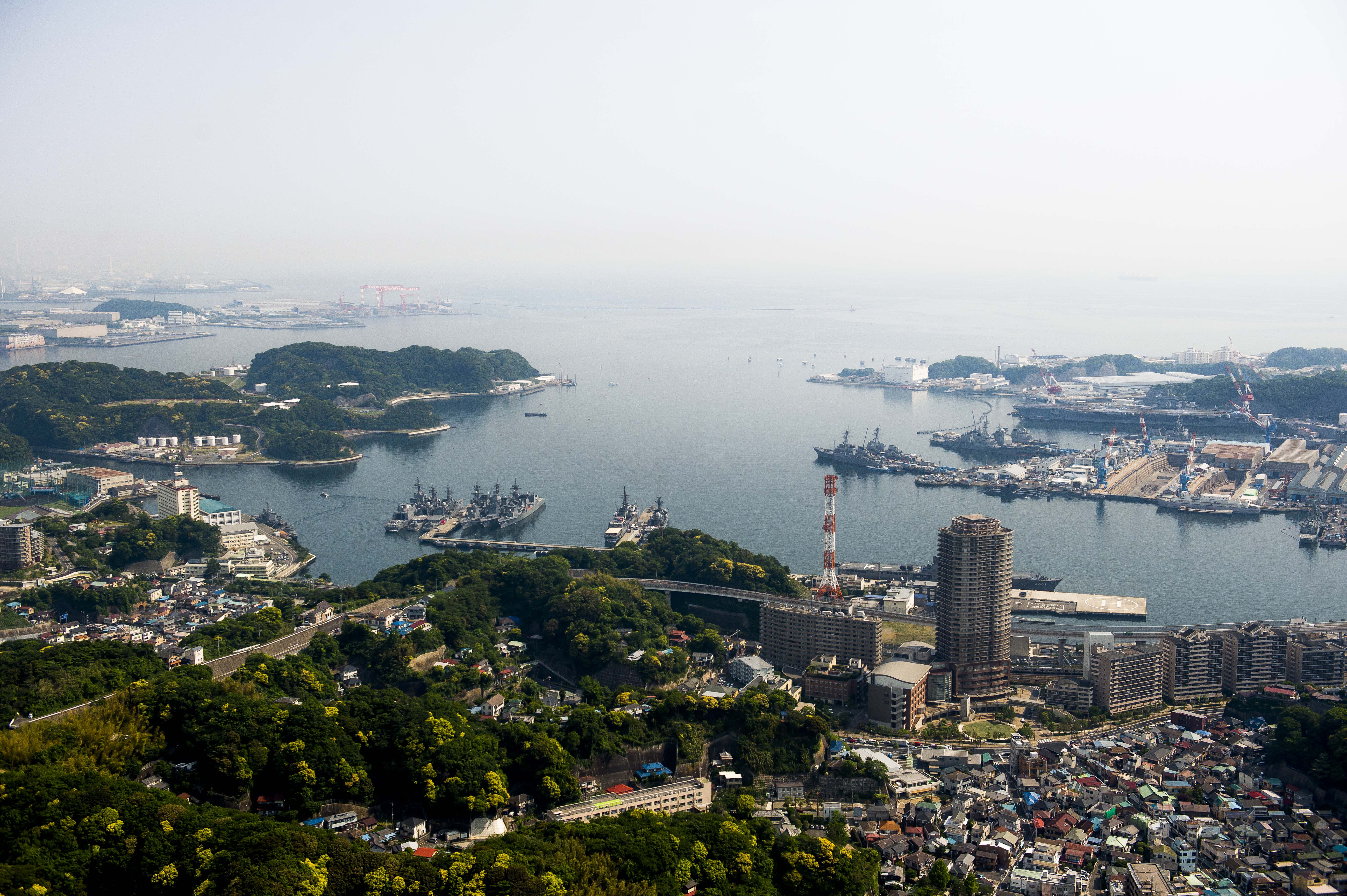 军迷网红景点 横须贺日本海上自卫队与美国海