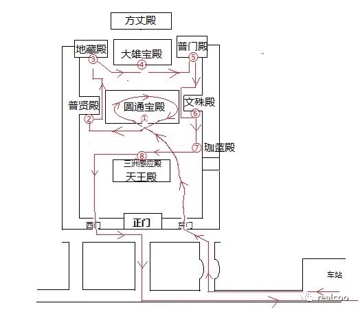 普济寺图片 平面图图片