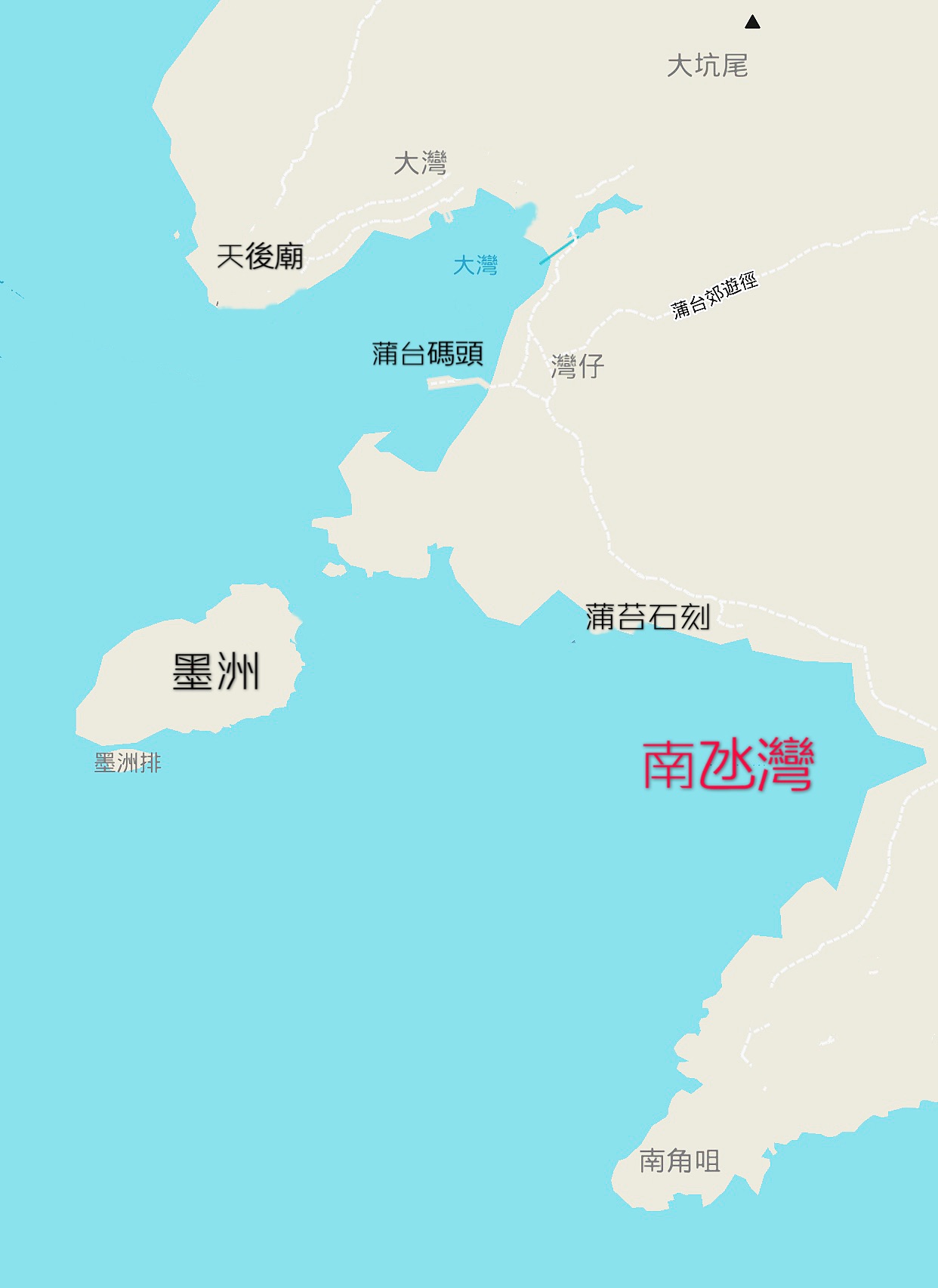 香港蒲台岛地图图片