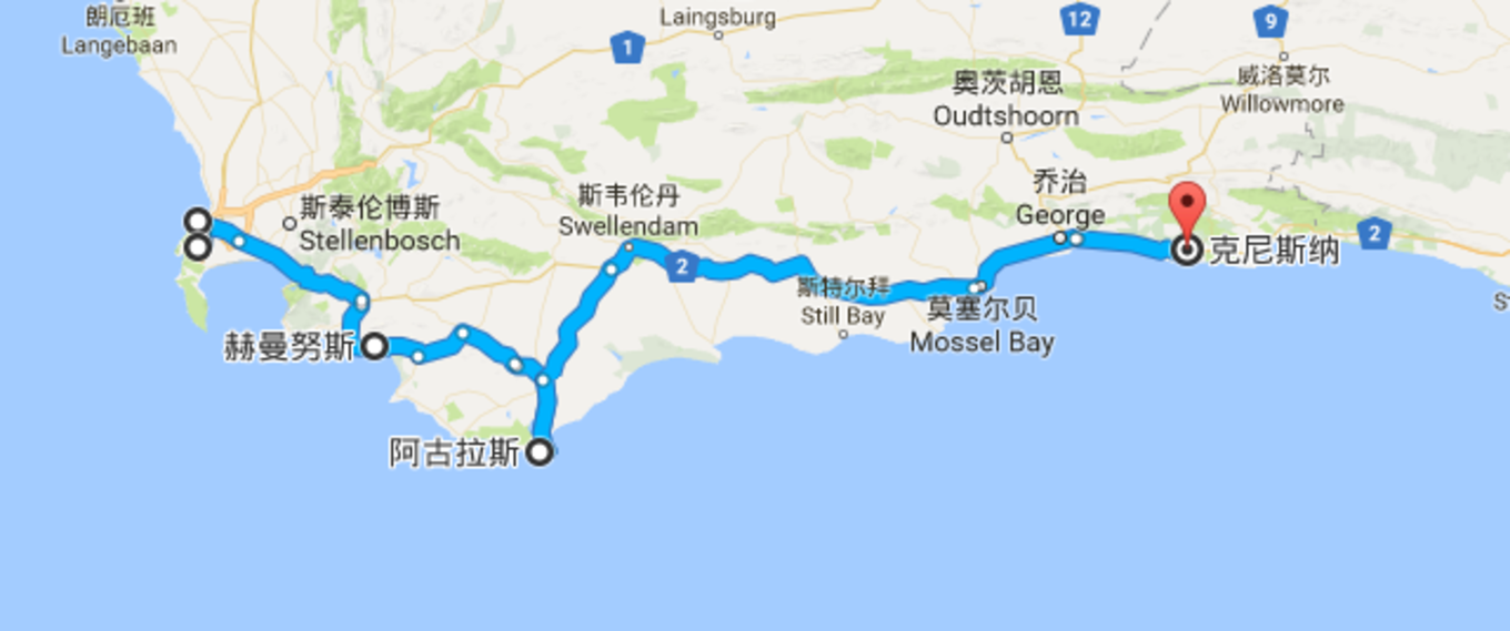 路線:開普敦 cape town-康斯坦莎constantia-赫曼努斯hermanus