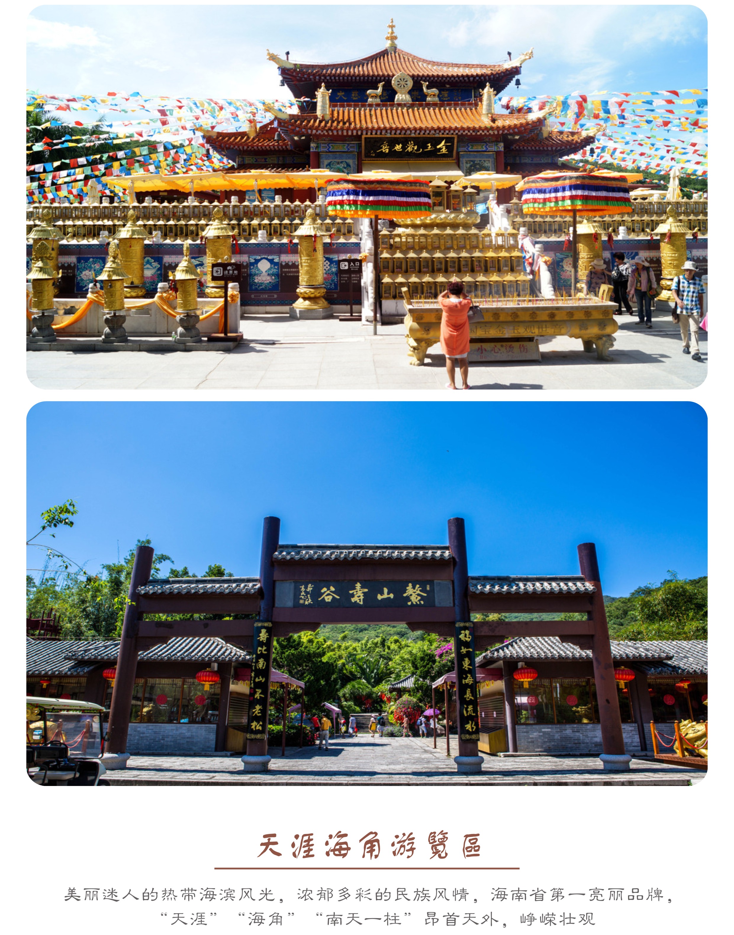 vip专车精选小团三亚南山寺天涯海角一日游门票导游往返接送