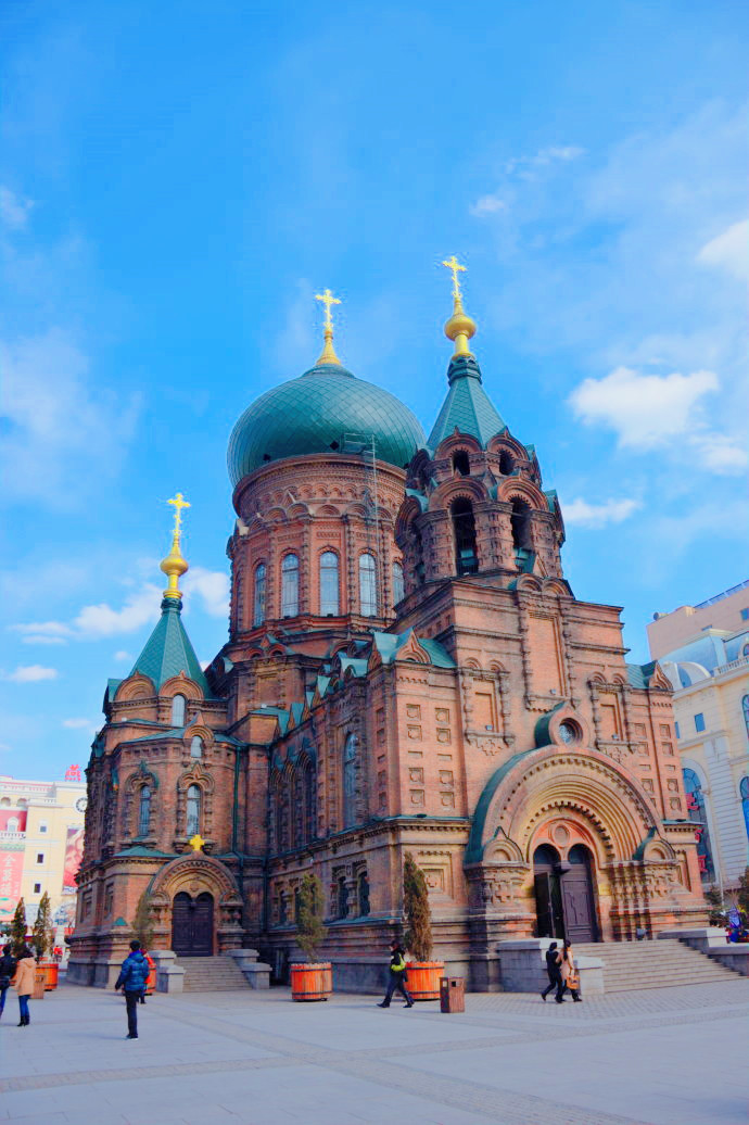 魅力城市哈尔滨一日游圣61索菲亚教堂中央大街俄罗斯民族风情小镇