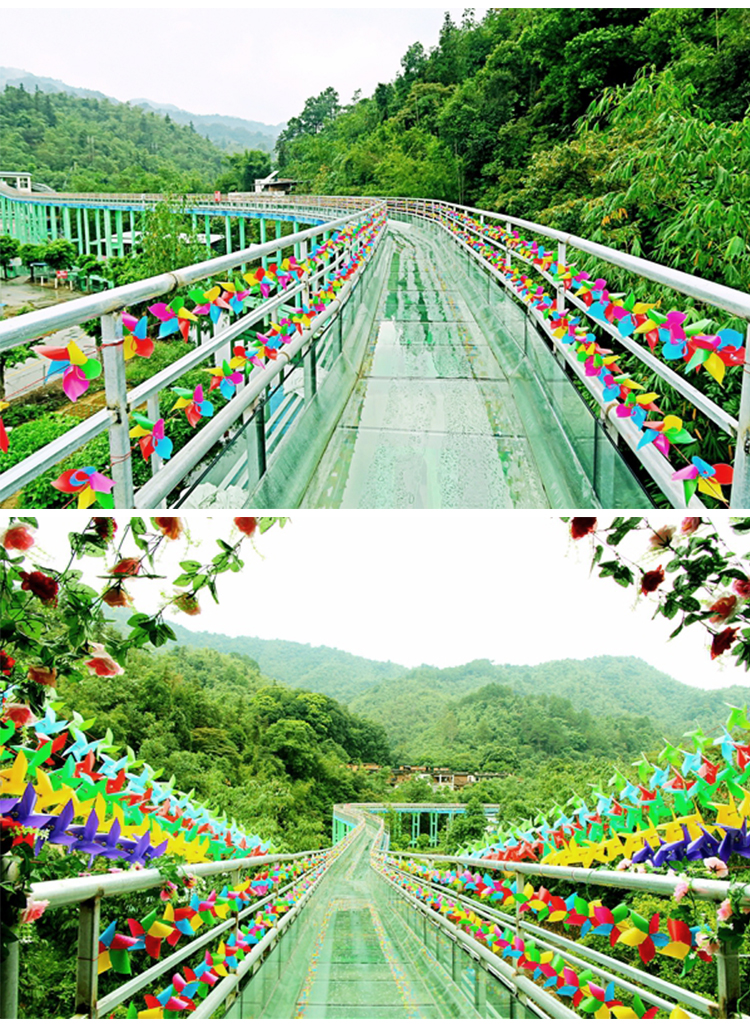 清远花海玻璃桥一日游赠送清远活鸡1只美食文化节代金券50元人