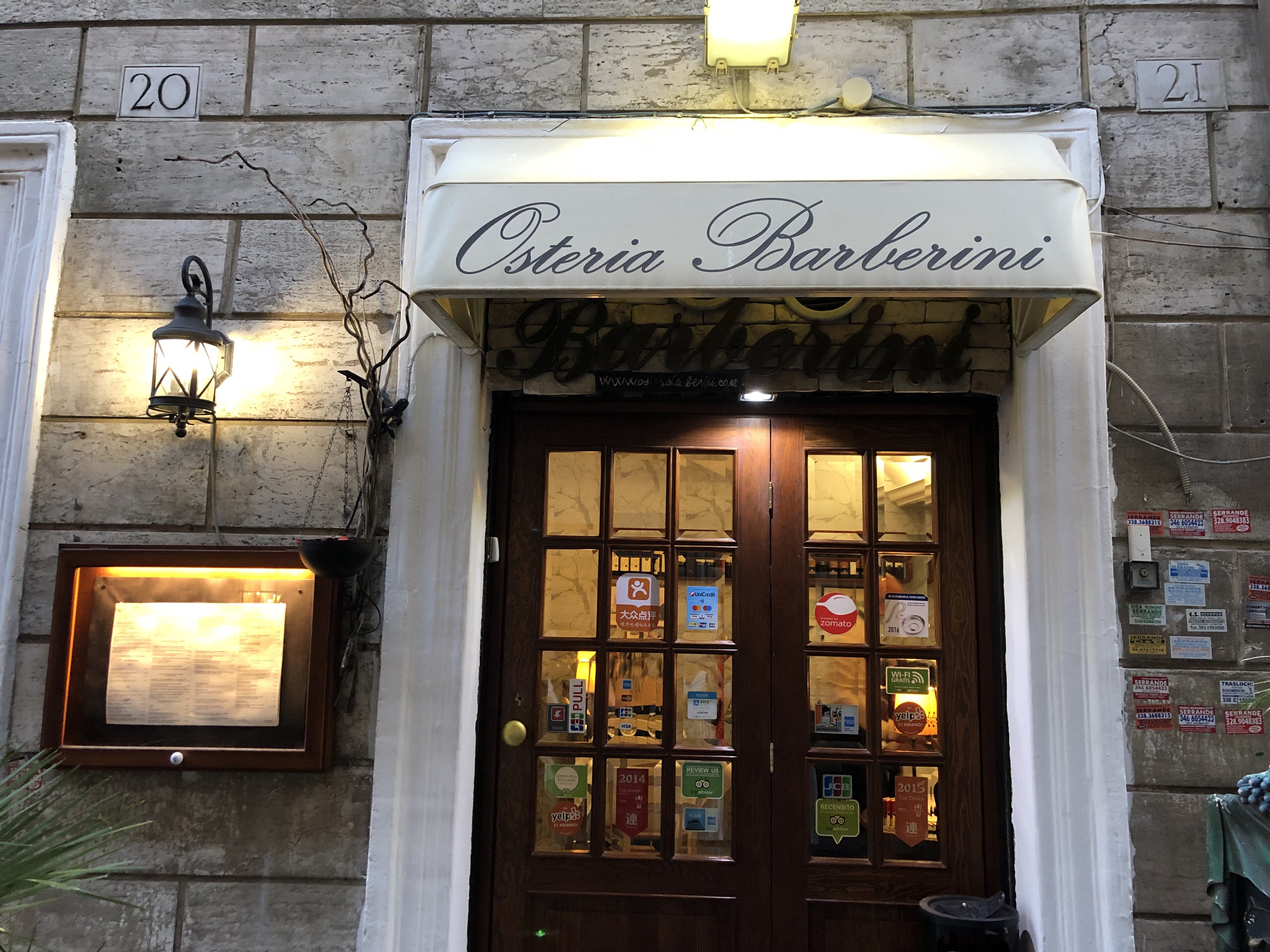 罗马美食-Osteria Barberini