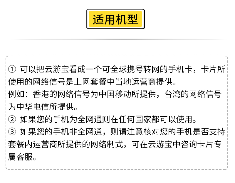 欧洲港澳台东南亚云游宝全球通用上网卡包邮