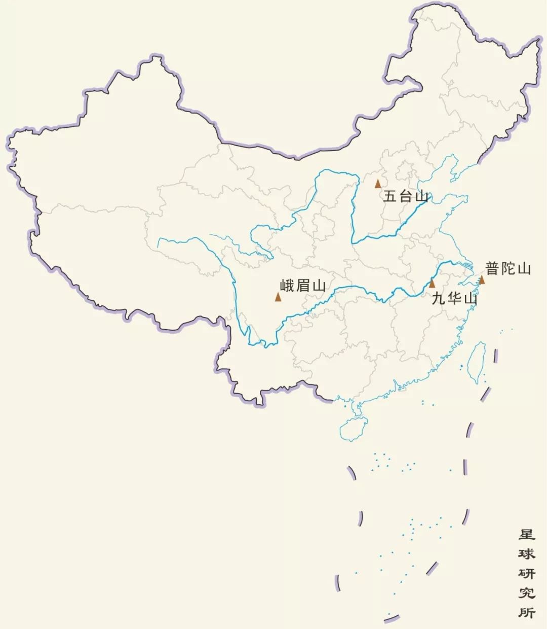 五大山地图图片