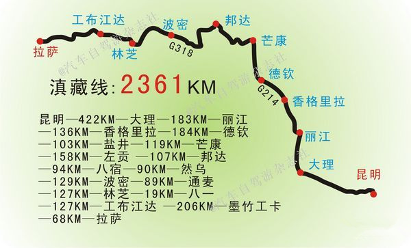 滇藏线214国道图片