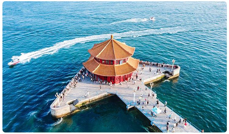 赠神泉玉井水 海上环城游360度观景游艇 啤酒畅饮)