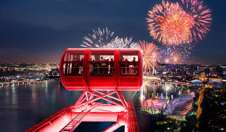 新加坡飞行者摩天轮电子票 可选星空浪漫晚餐/滨海湾双馆/鸭子船