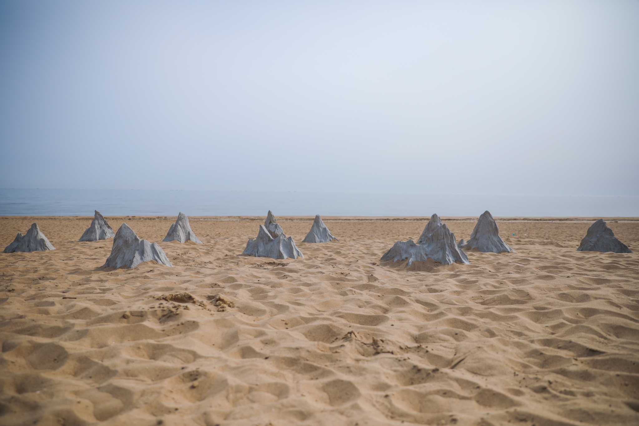 秦皇岛 | 冬日行走之在阿那亚的沙滩上放烟花