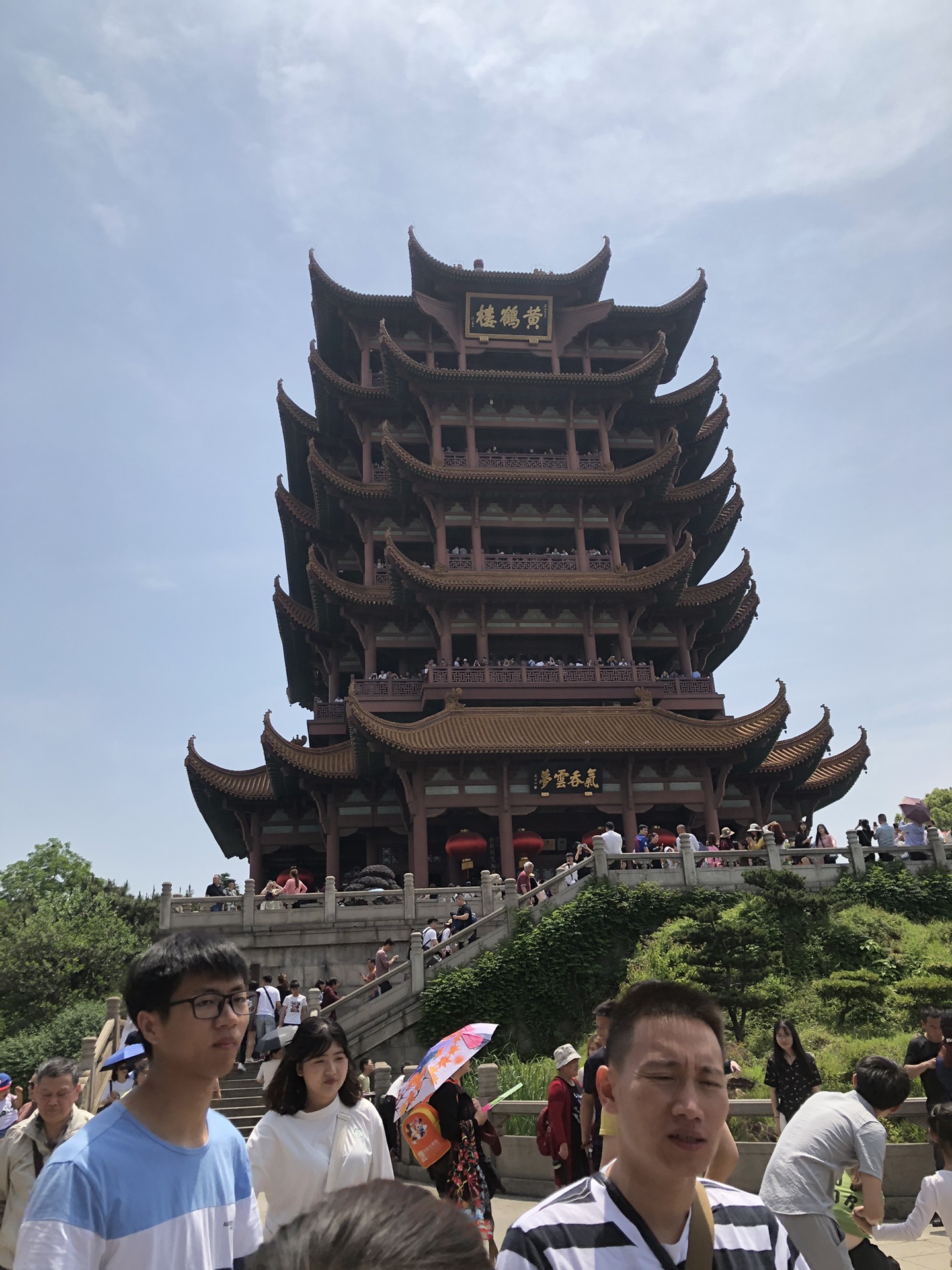 黄鹤楼武大长江大桥夜景户部巷小吃街