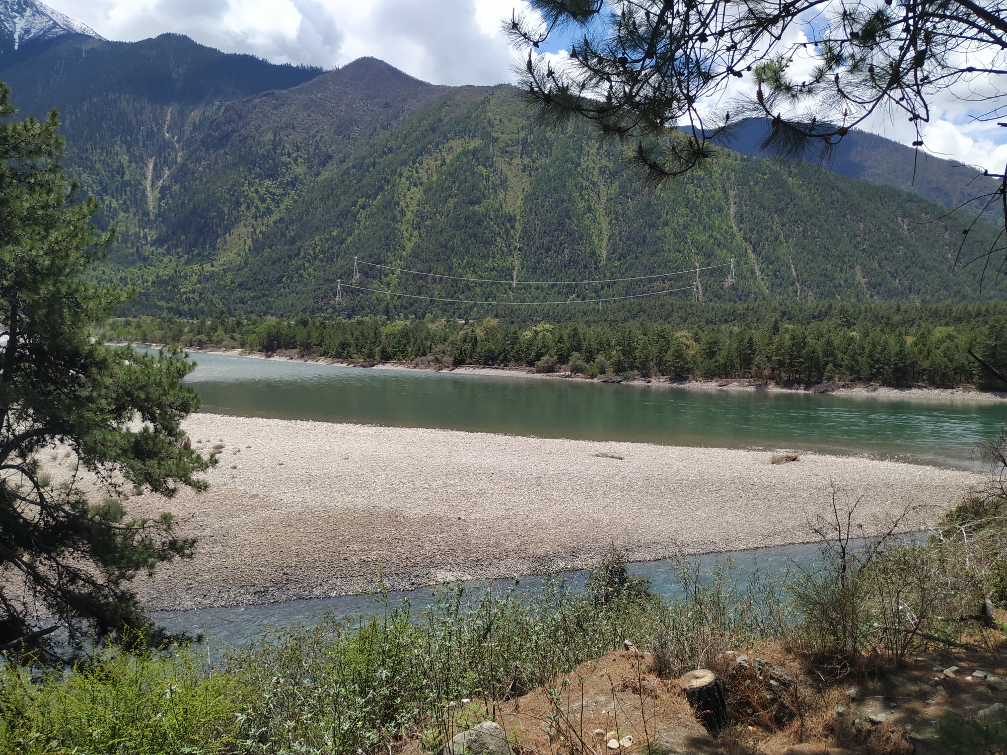 林芝到更张乡尼洋曲河的美景