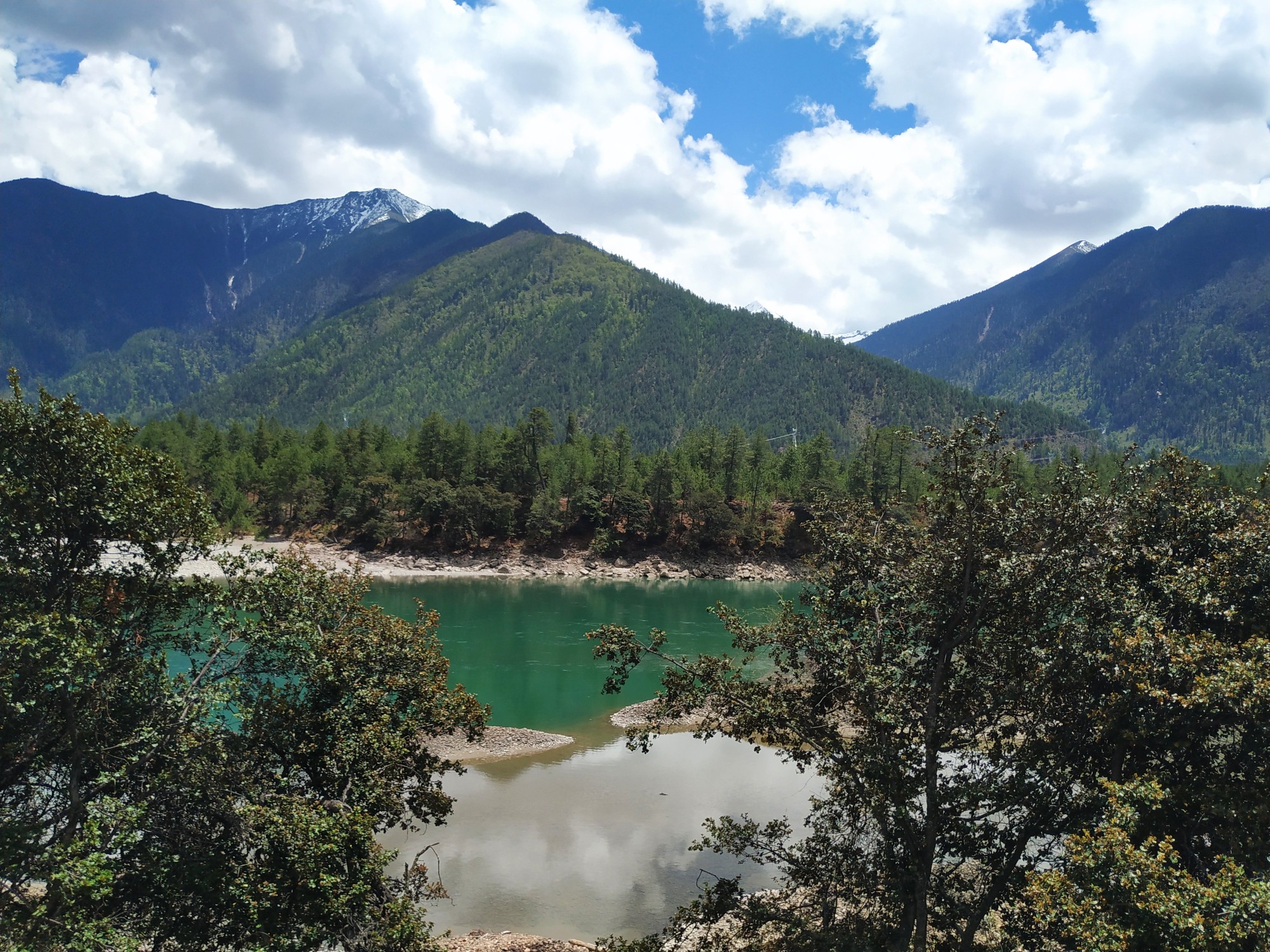 林芝到更张乡尼洋曲河的美景