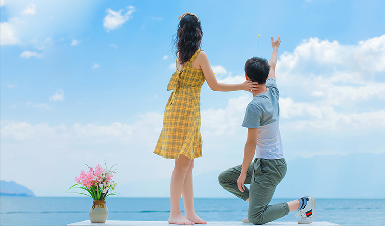 大理吉普車環洱海旅拍一日游 磻溪村S灣 大理理想邦 下午茶精修（玻璃球白桌椅+天梯+天空之境+喜洲+雙廊+小普陀+環海公路）