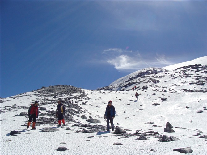 雪域天堂哈巴雪山登頂成功