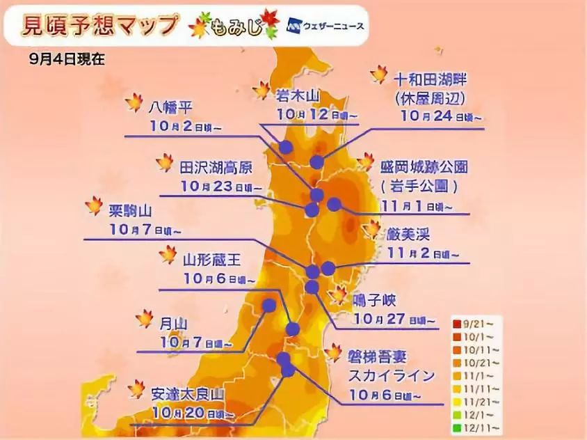 日本红叶季即将开启 从北到南最佳赏枫胜地奉上 手机马蜂窝
