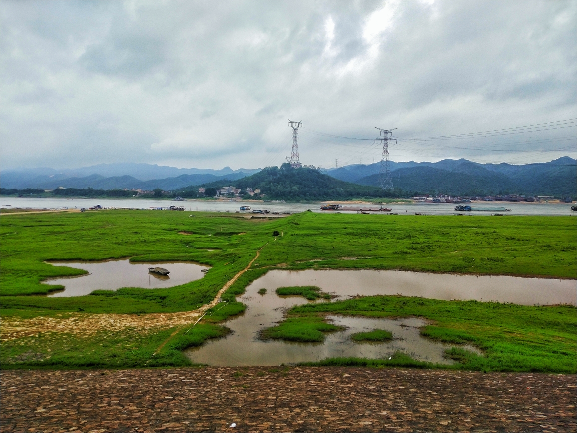 沙灘田野草埔江水清遠石角鎮沙灘端午兩日自駕遊