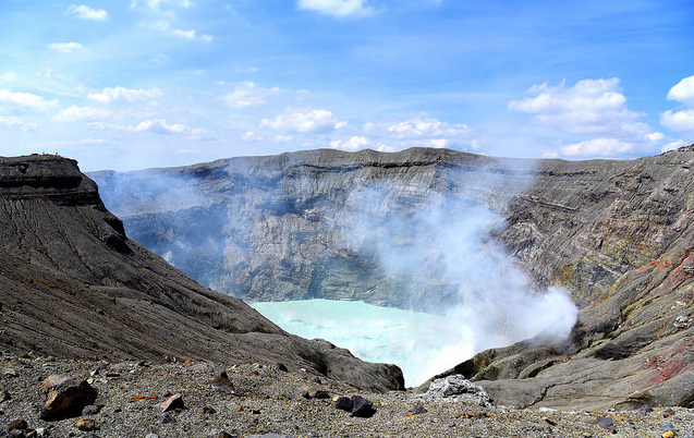 阿苏中岳火山口