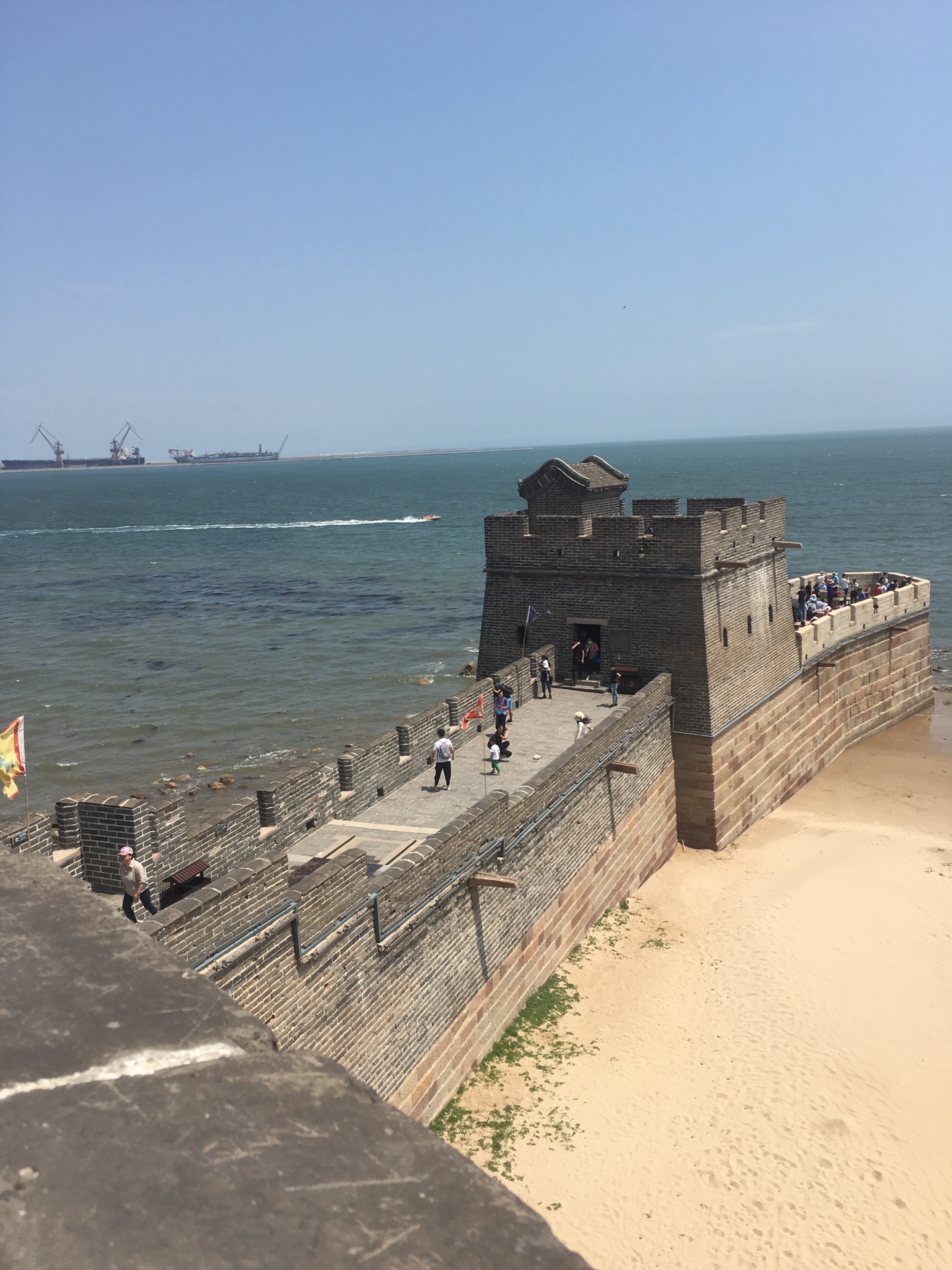 入海石城,山海关老龙头