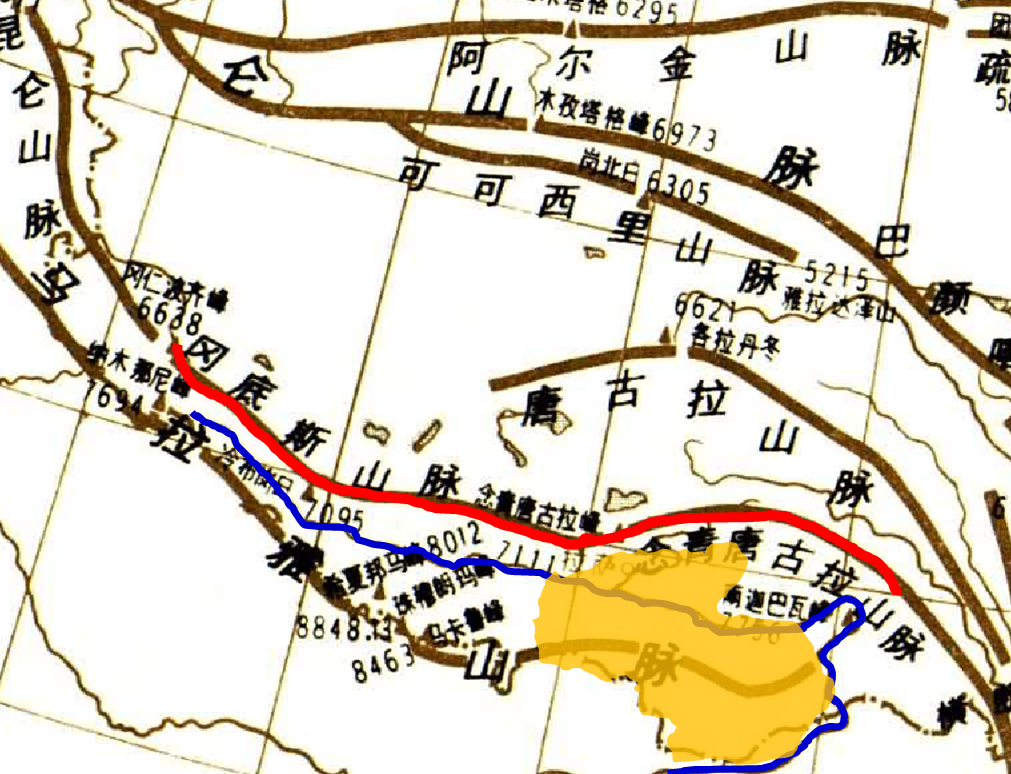 唐古拉山地图位置图片