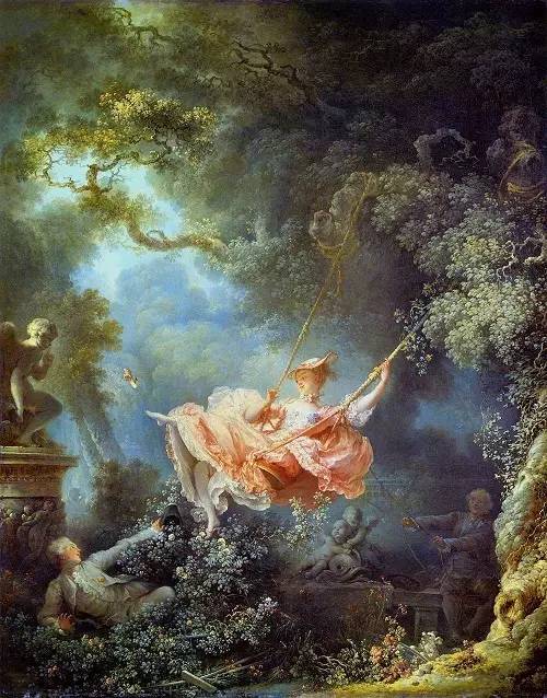 honoré fragonard, the swing, 1767让-奥诺雷·弗拉戈纳尔,《秋千》