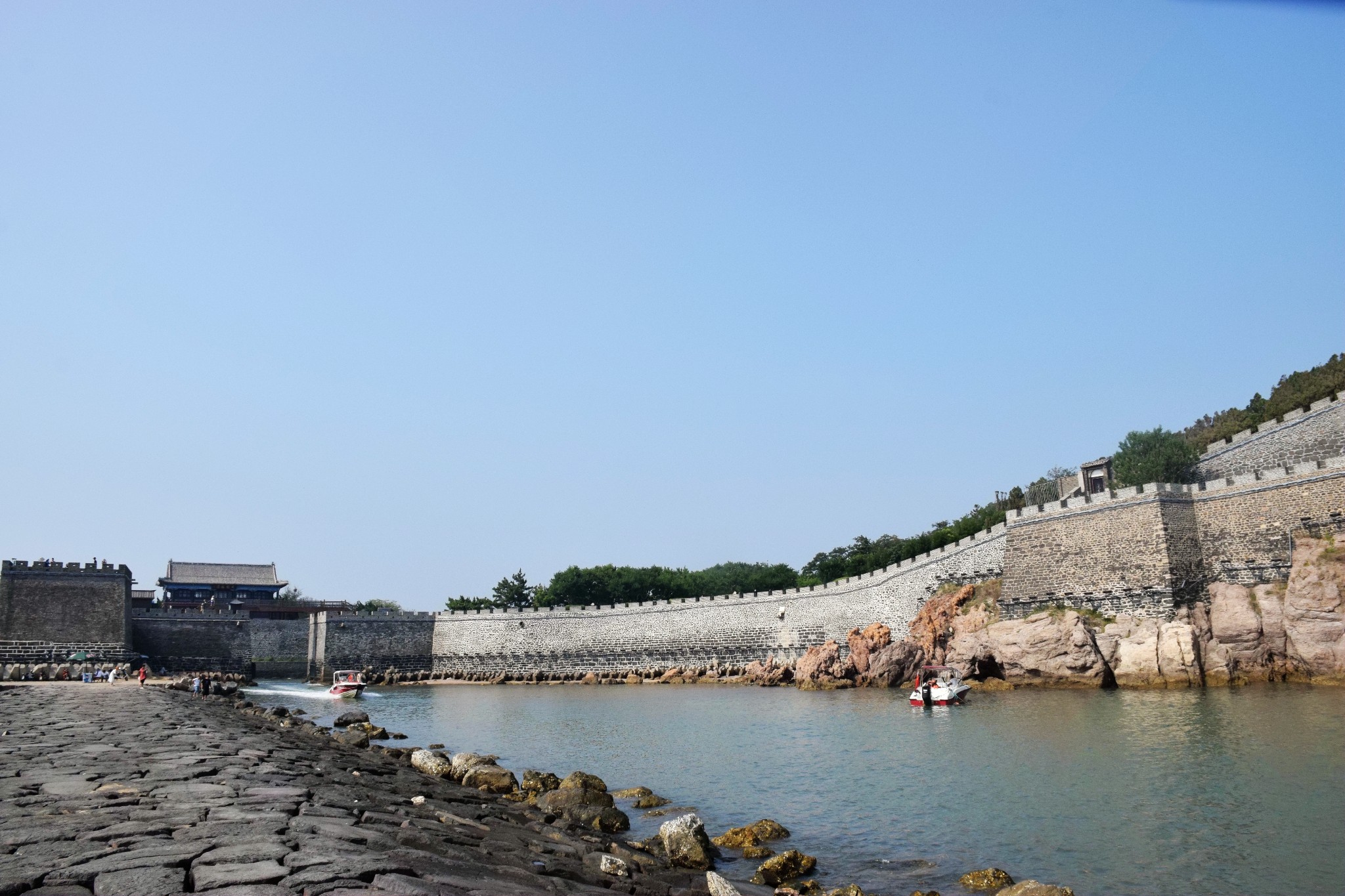 蓬萊水城,原為宋代邊防水寨