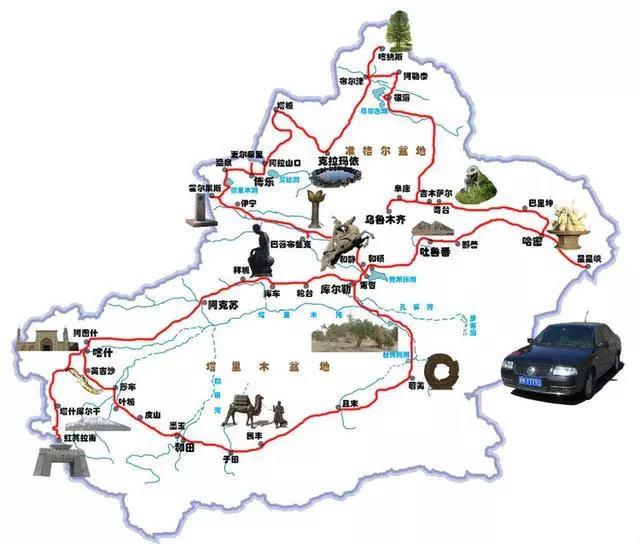 新疆16个5a景区分布图图片