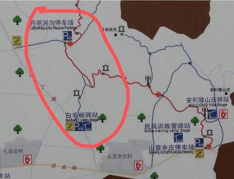 舞彩浅山路线图图片