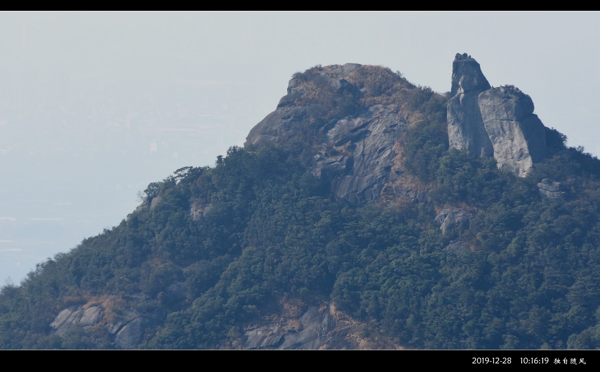 羅浮山索道 鷹嘴巖 鷹嘴巖上俯瞰山景 羅浮山 下山