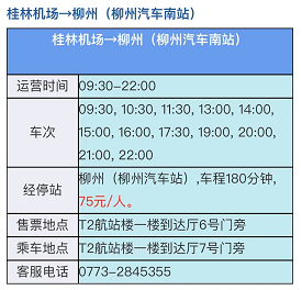 从桂林两江机场坐大巴去柳州,终点站在哪里?有路线吗?