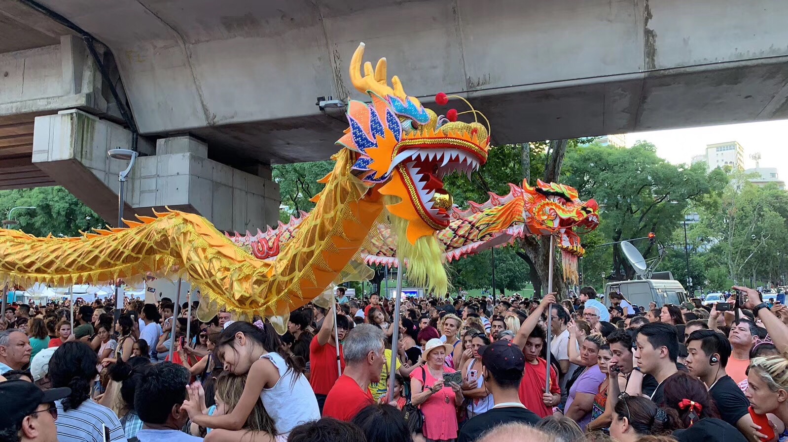 阿根廷首都布宜諾斯艾利斯中國城慶祝中國新年