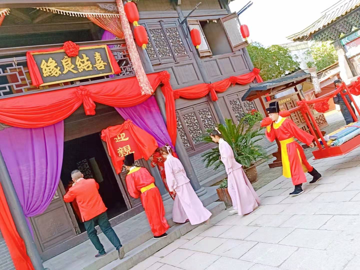 宁波旅游攻略武汉园博汉服文化节宁波象山影视城手执纨扇去掀起那股