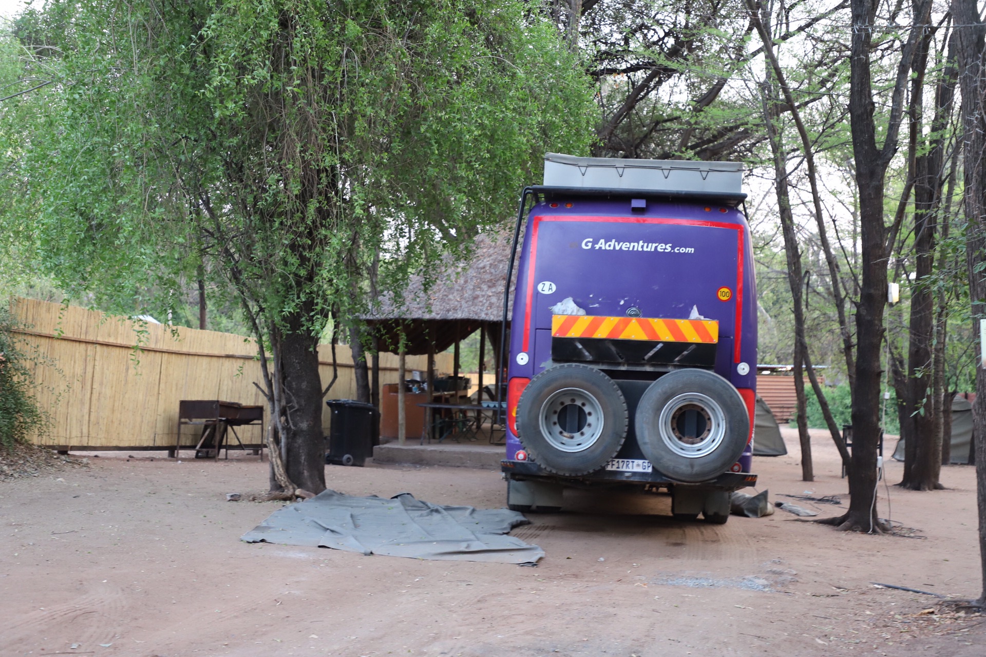 非洲大篷车之旅(21)博茨瓦纳.卡萨内.营地