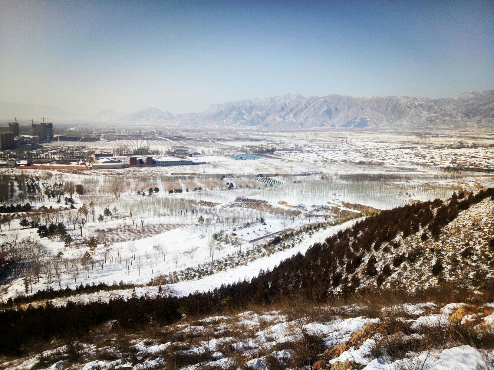 2019-12-1河北怀来沙城北山公园爬山