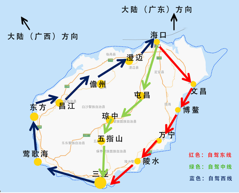 新西岸更海南西线自驾攻略