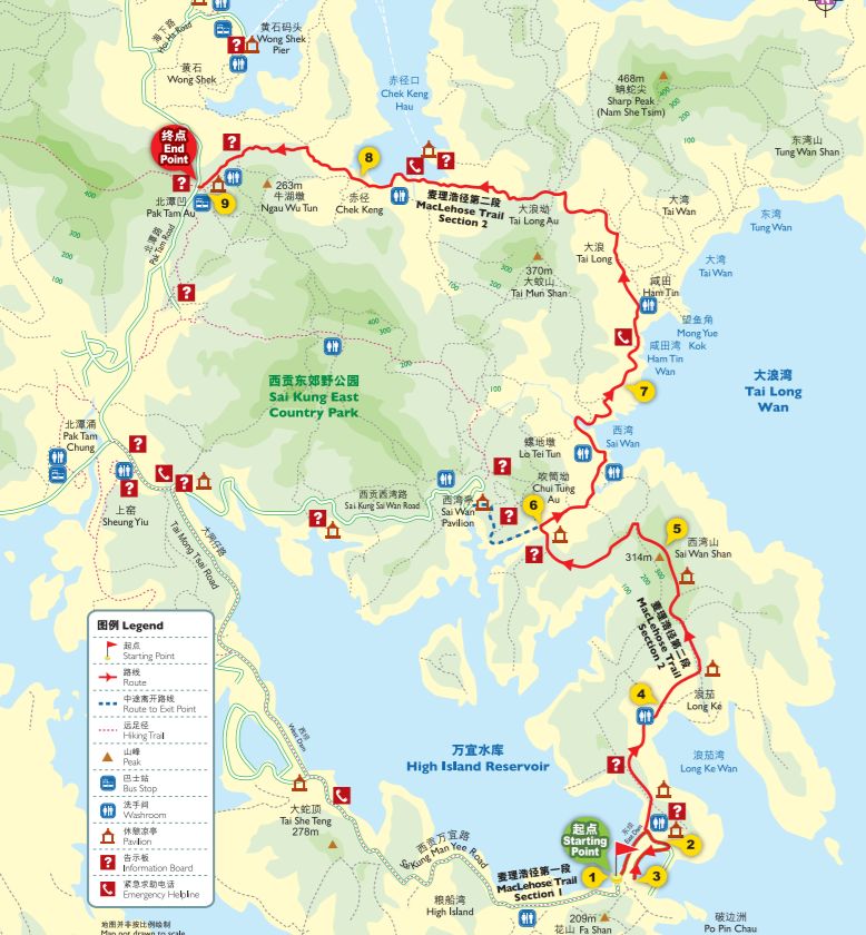 香港"麦理浩径"徒步之旅