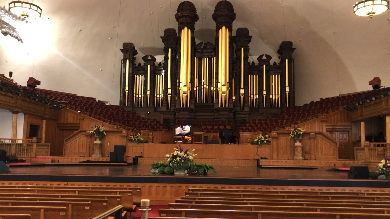 9694美国犹他州摩门教大礼拜堂的演奏